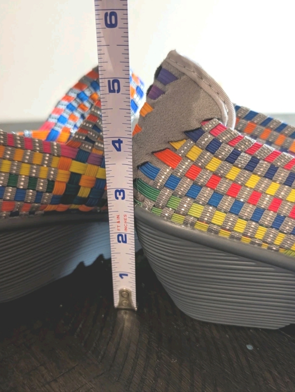 Bernie Mev Wedge Platform Mary Jane Women Size 40 / 9 Shoes Colorful Comfort NEW - Picture 6 of 6